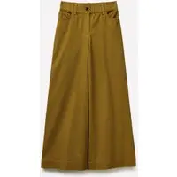 Pantaloni Wide Leg, Donna, Cammello miniatura 4