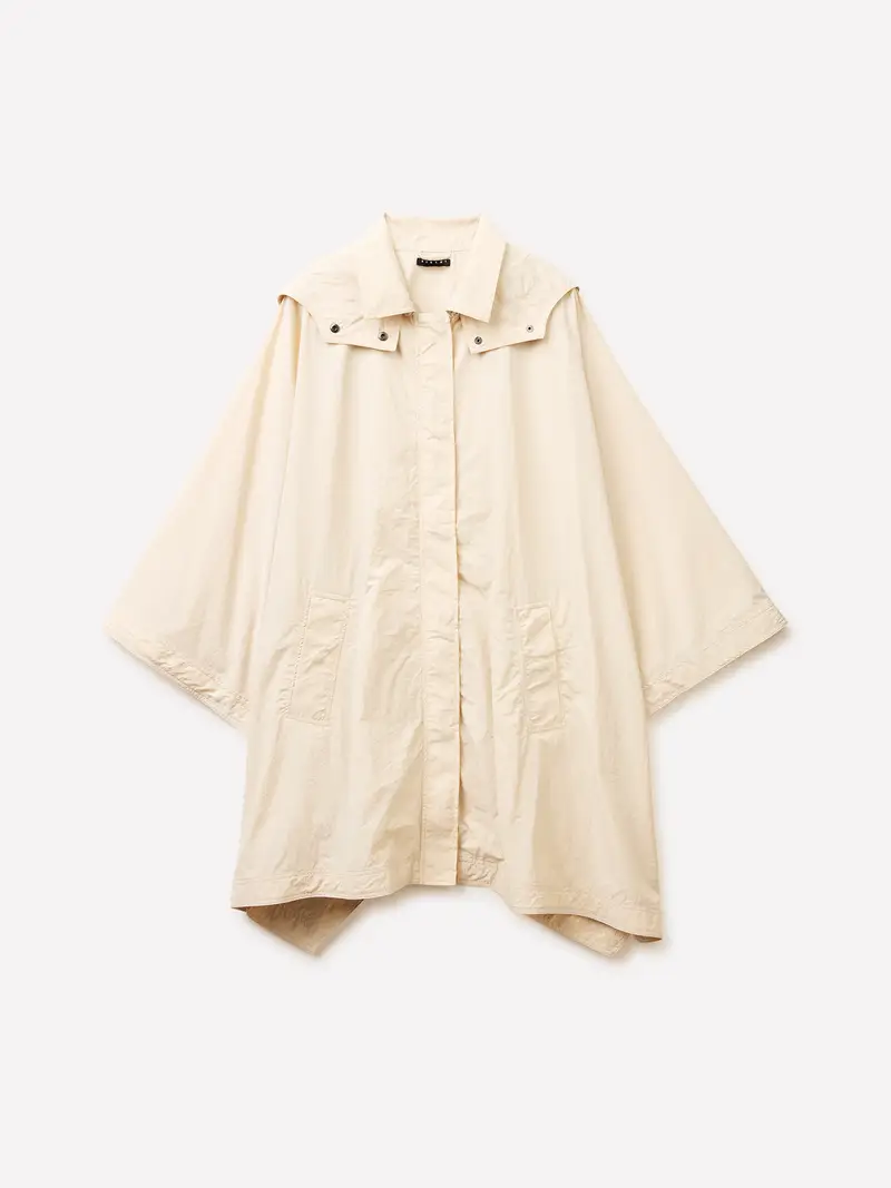 Poncho Cerato, Donna, Beige