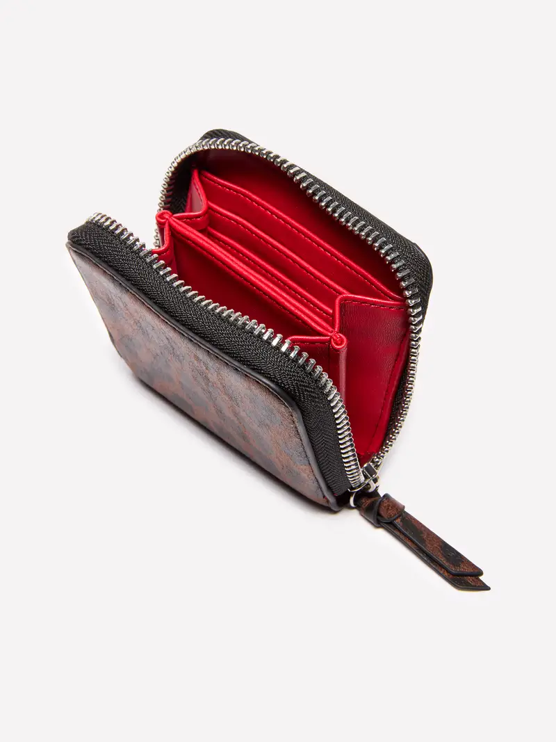 Portamonete Piccolo Animalier, Donna, Marrone Scuro miniatura 4