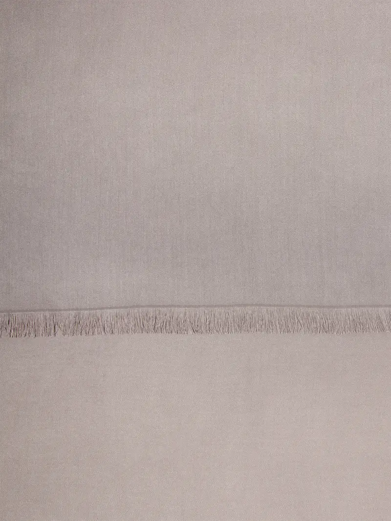 Sciarpa Sfrangiata, Donna, Tortora miniatura 2