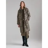Spolverino Animalier, Donna, Marrone miniatura 5