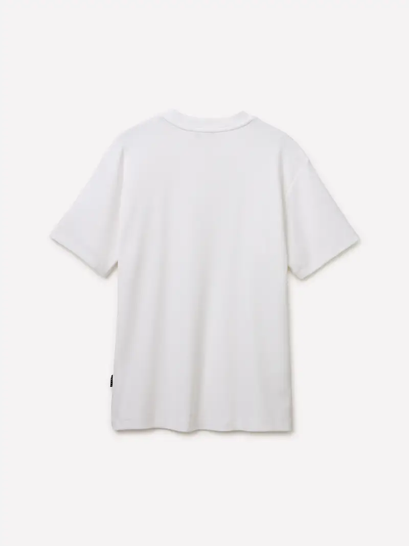T-shirt A Costine, Uomo, Bianco miniatura 2