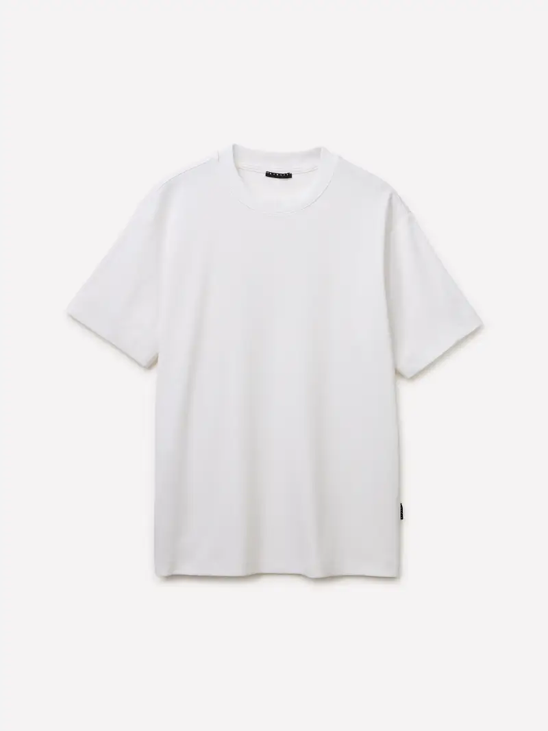 T-shirt A Costine, Uomo, Bianco