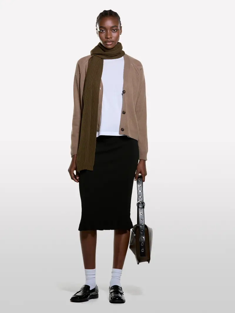 T-shirt Bianca A Maniche Lunghe, Donna, Bianco