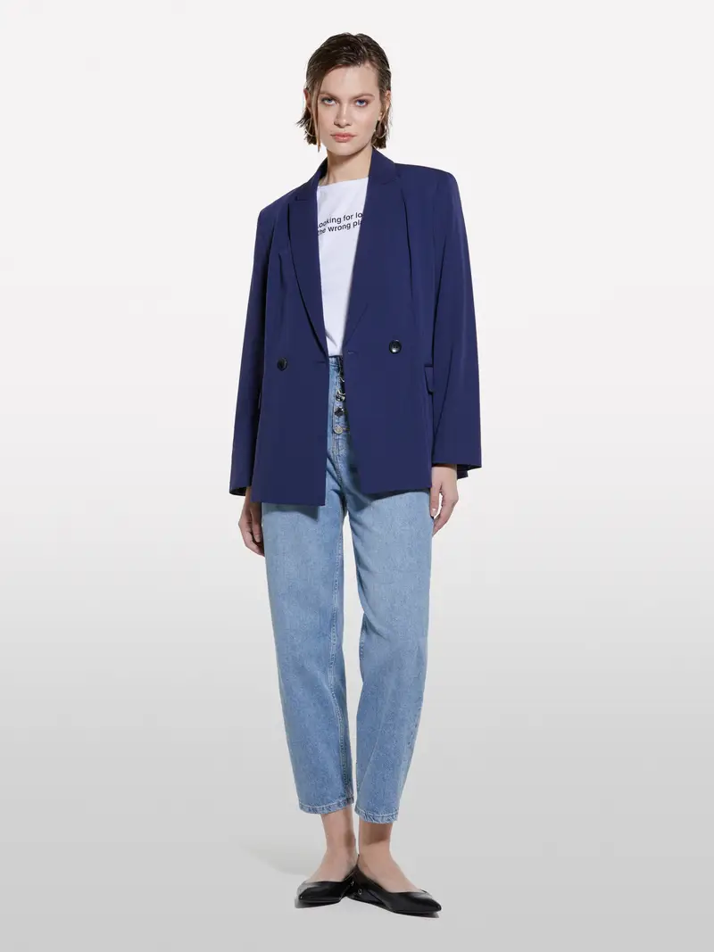 T-shirt Bianca Con Stampa Lettering, Donna, Bianco