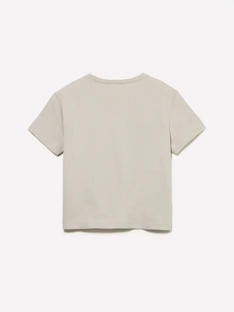 T-shirt Boxy Fit, Donna, Beige miniatura 2