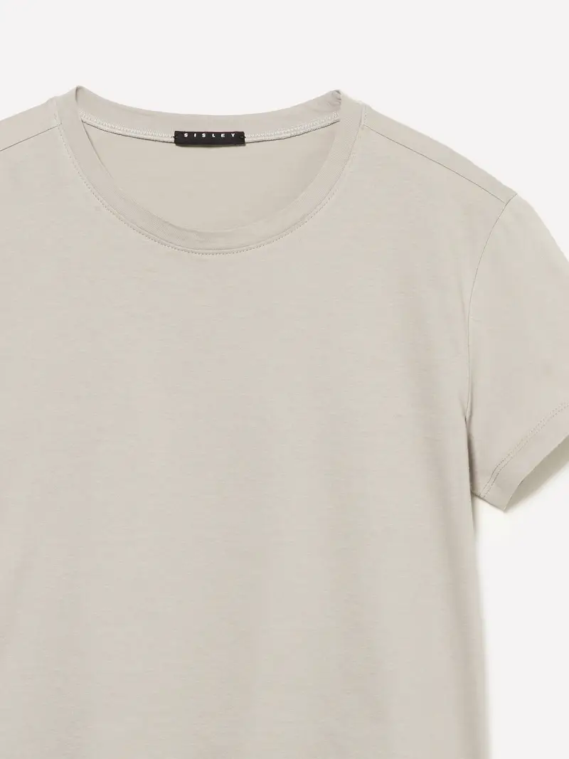 T-shirt Boxy Fit, Donna, Beige miniatura 3