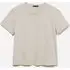 T-shirt Boxy Fit, Donna, Beige miniatura 5