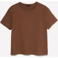 T-shirt Boxy Fit, Donna, Marrone miniatura 4
