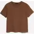 T-shirt Boxy Fit, Donna, Marrone miniatura 5