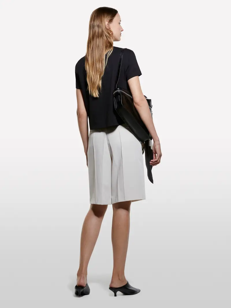 T-shirt Boxy Fit Nera, Donna, Nero miniatura 2