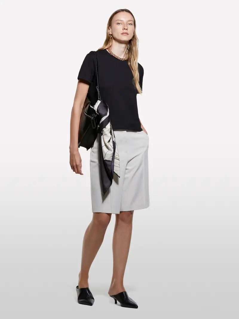 T-shirt Boxy Fit Nera, Donna, Nero