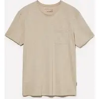 T-shirt Con Taschino, Uomo, Beige miniatura 4
