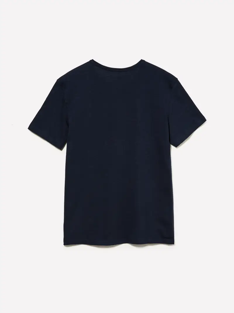 T-shirt Con Taschino, Uomo, Blu Scuro miniatura 2