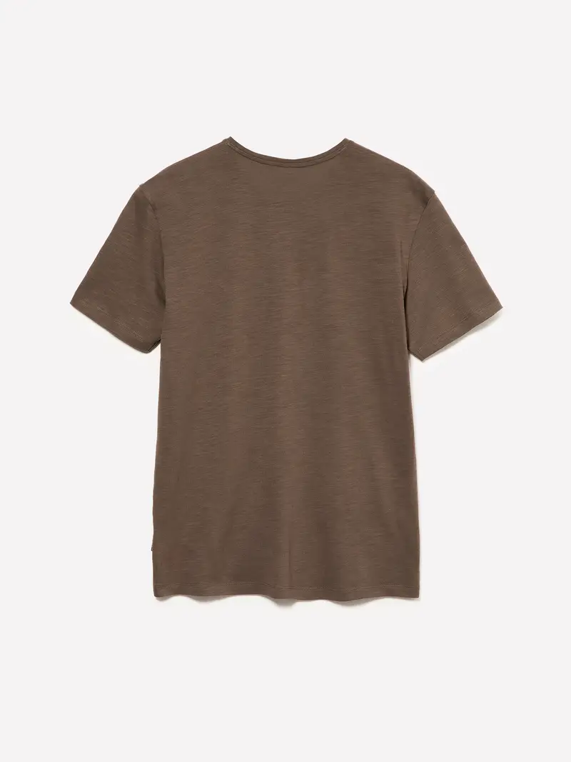 T-shirt Con Taschino, Uomo, Marrone miniatura 2