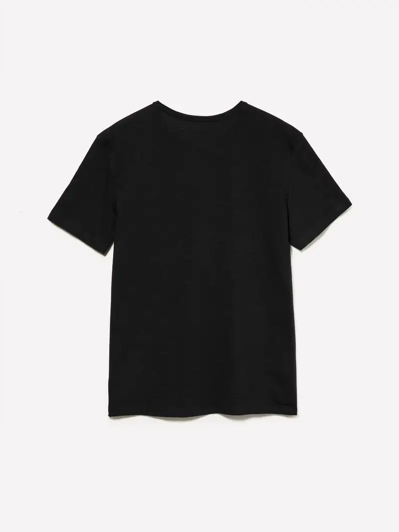 T-shirt Con Taschino, Uomo, Nero miniatura 2