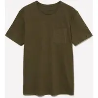 T-shirt Con Taschino, Uomo, Verde Militare miniatura 4