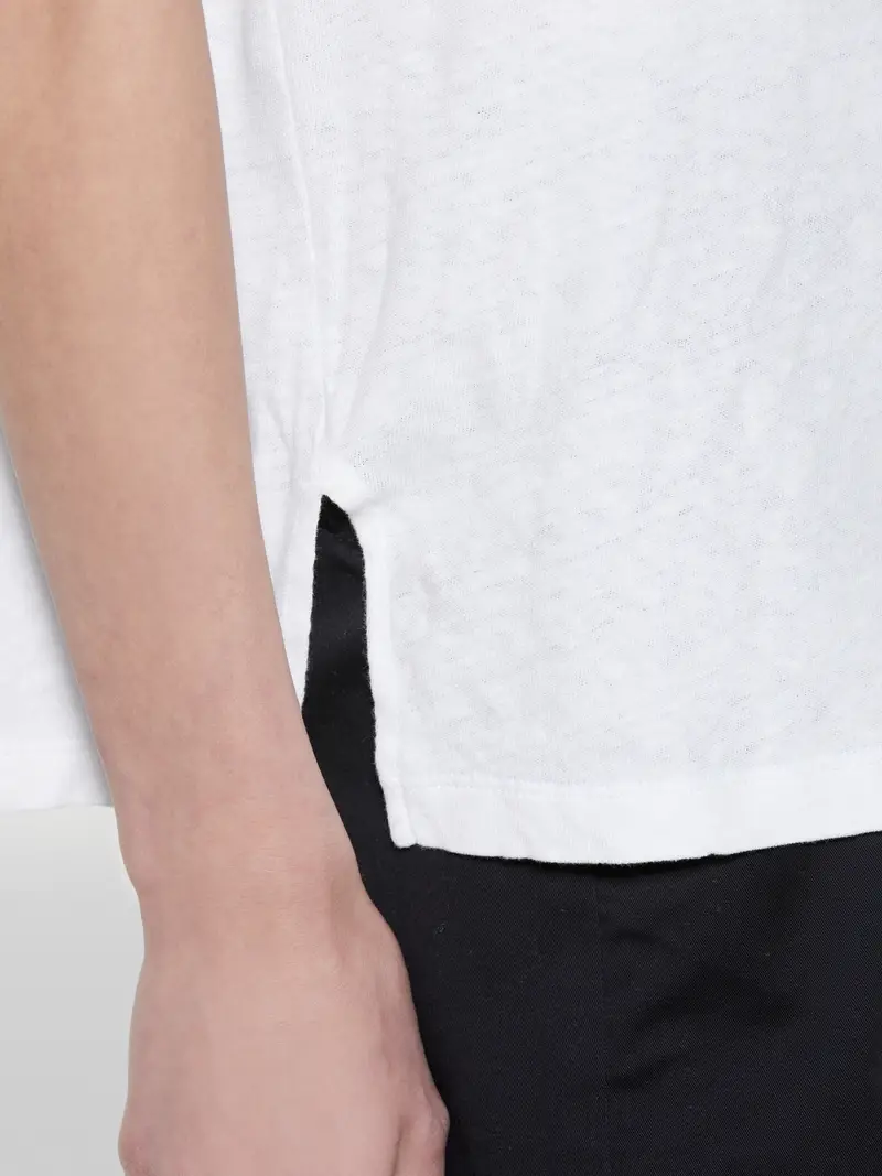 T-shirt Cropped Bianca, Donna, Bianco miniatura 5