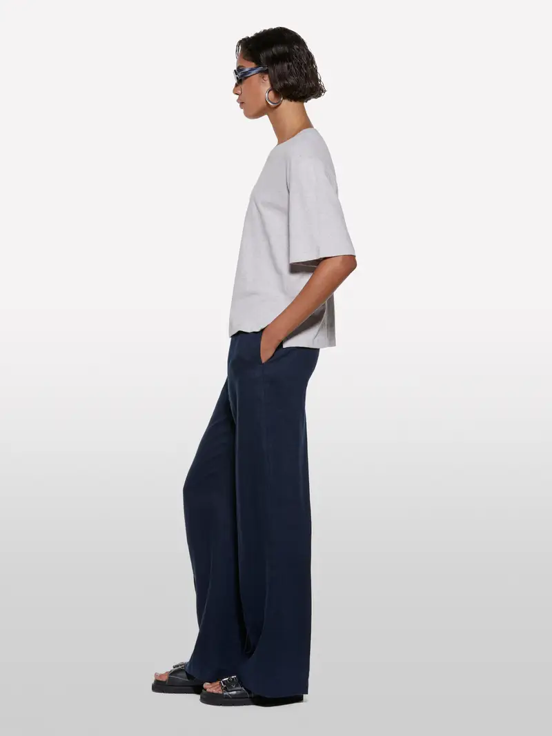 T-shirt Cropped Grigia, Donna, Grigio Chiaro miniatura 2