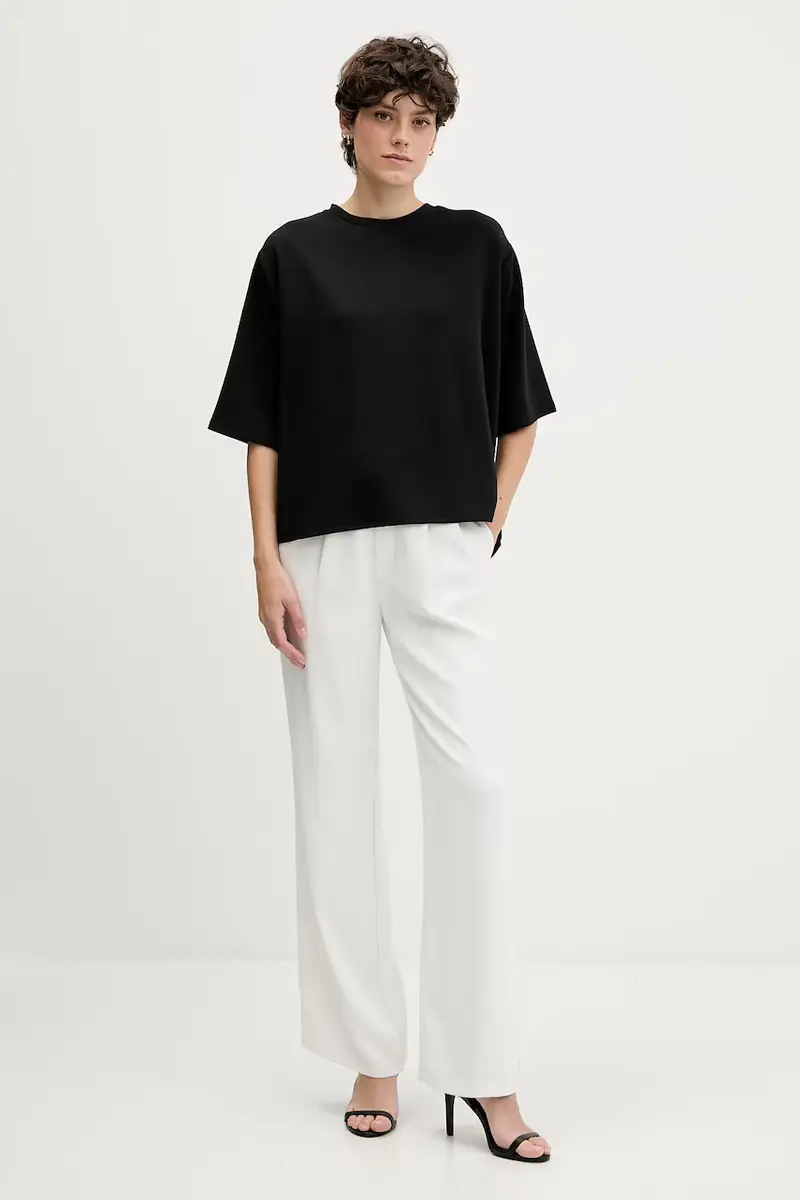 Sisley T-shirt Donna Nero 3920729 miniatura 2