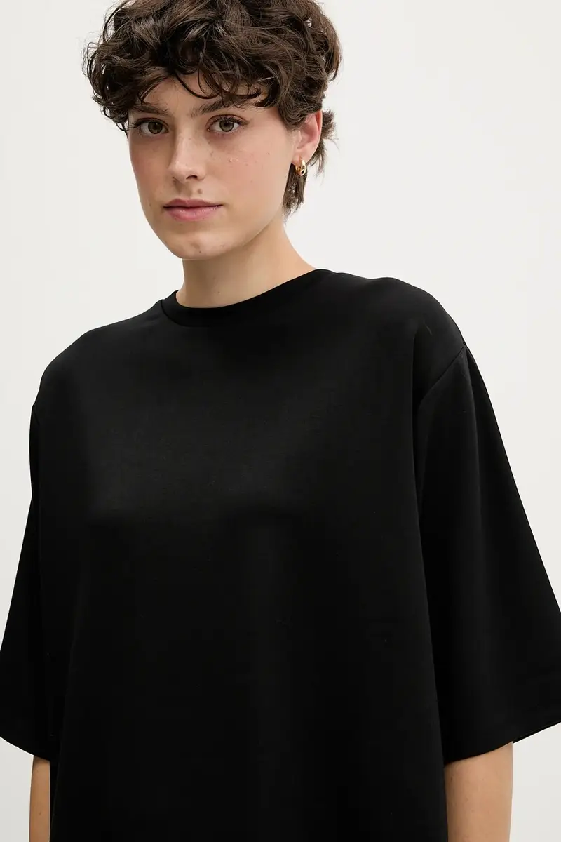 Sisley T-shirt Donna Nero 3920729 miniatura 4