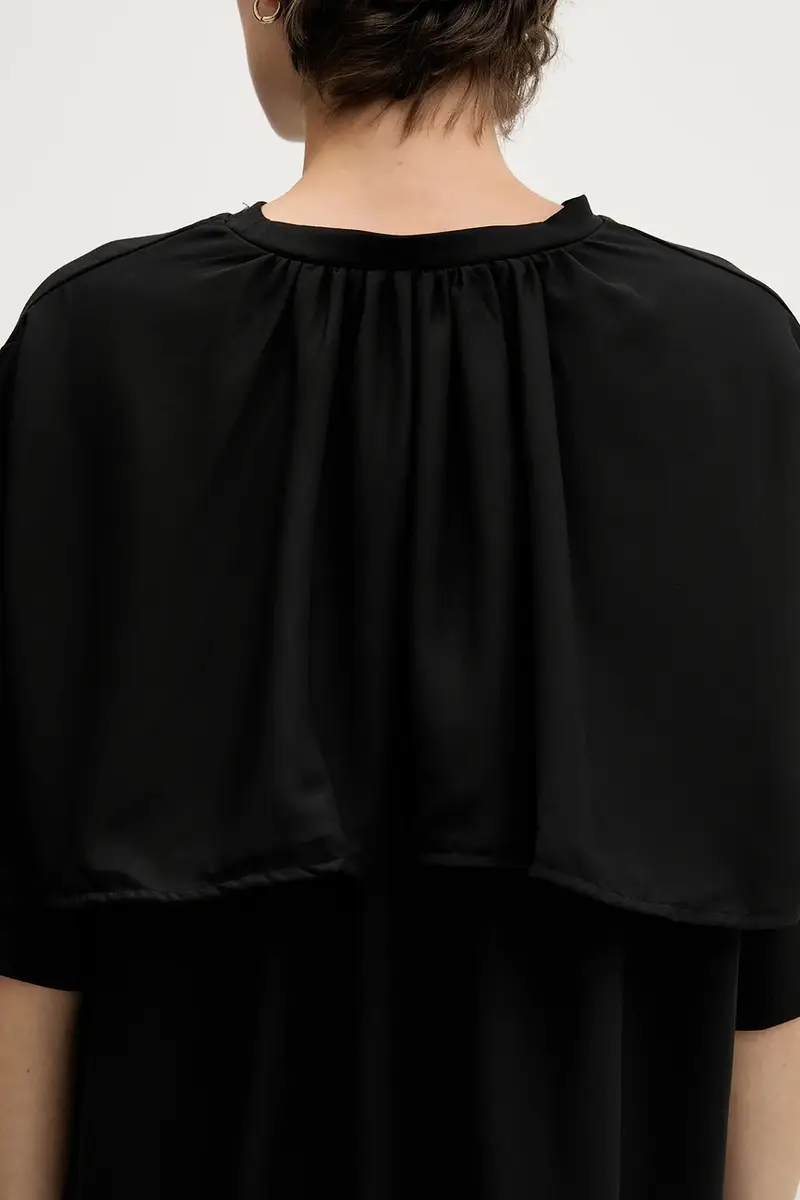 Sisley T-shirt Donna Nero 3920729 miniatura 5