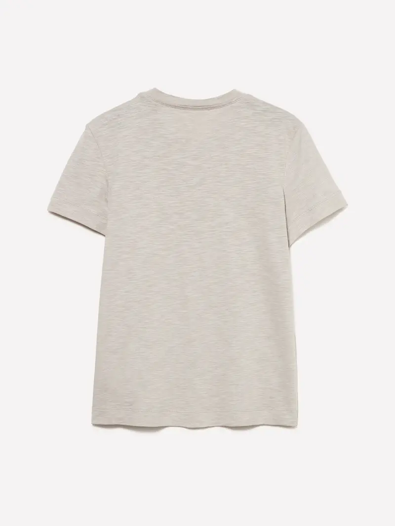 T-shirt Girocollo, Donna, Beige miniatura 2