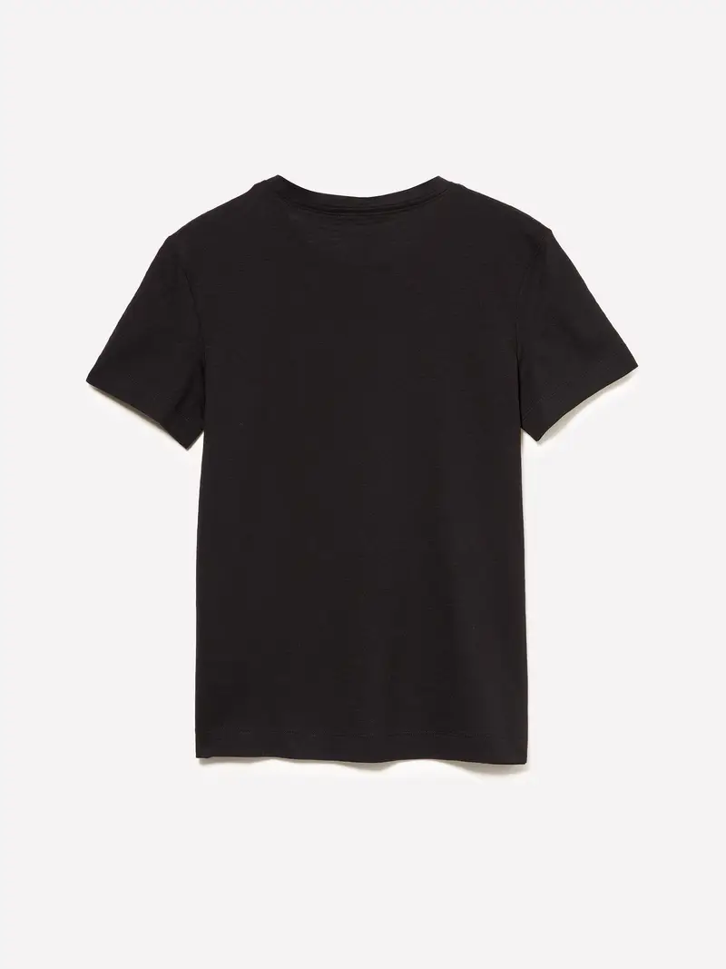 T-shirt Girocollo, Donna, Nero miniatura 2