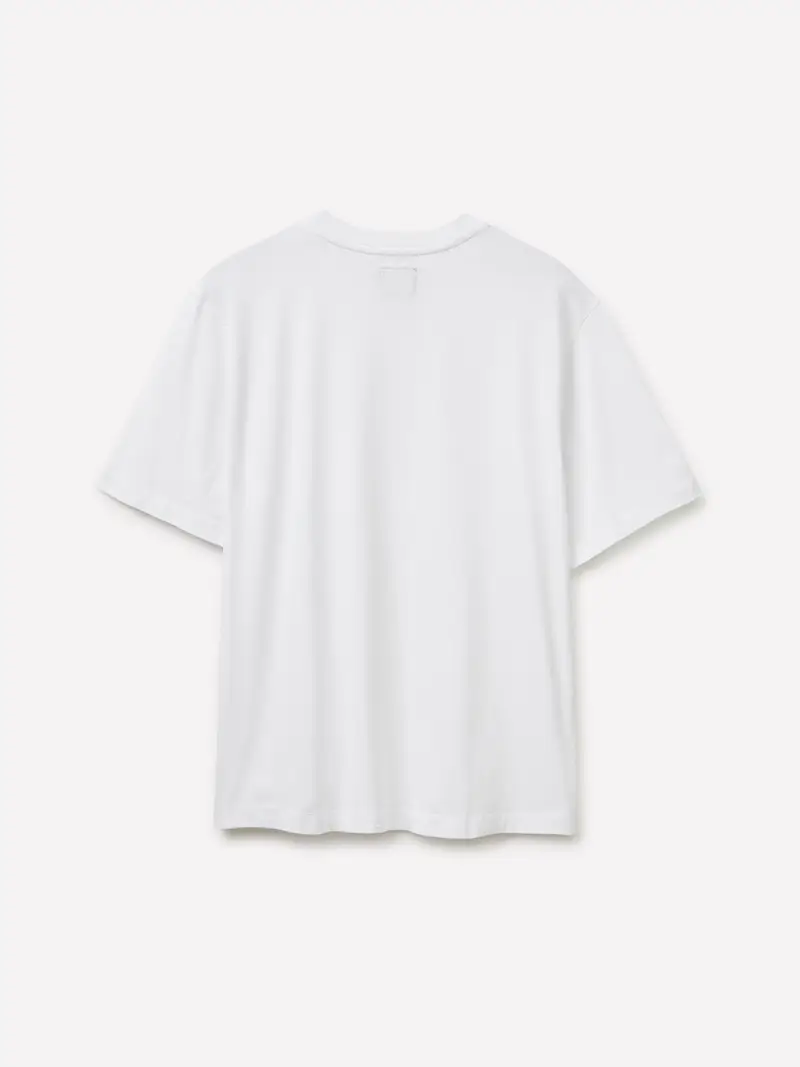 T-shirt Girocollo Regular Fit, Uomo, Bianco miniatura 2