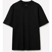 T-shirt Girocollo Regular Fit, Uomo, Nero miniatura 4