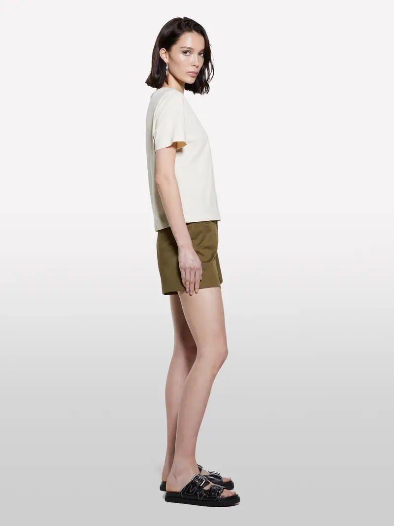 T-shirt Sabbia Con Stampa Sirena, Donna, Beige miniatura 2