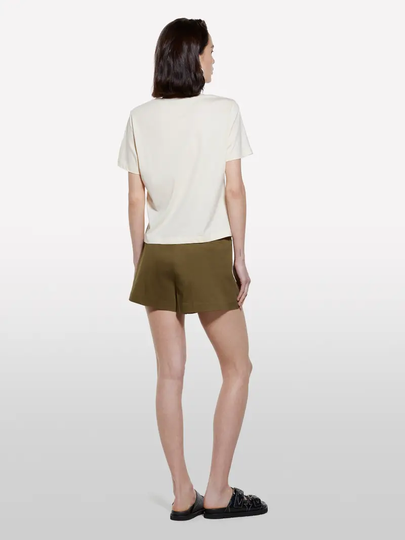 T-shirt Sabbia Con Stampa Sirena, Donna, Beige miniatura 3