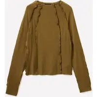 T-shirt Sagomata, Donna, Olive Green miniatura 4