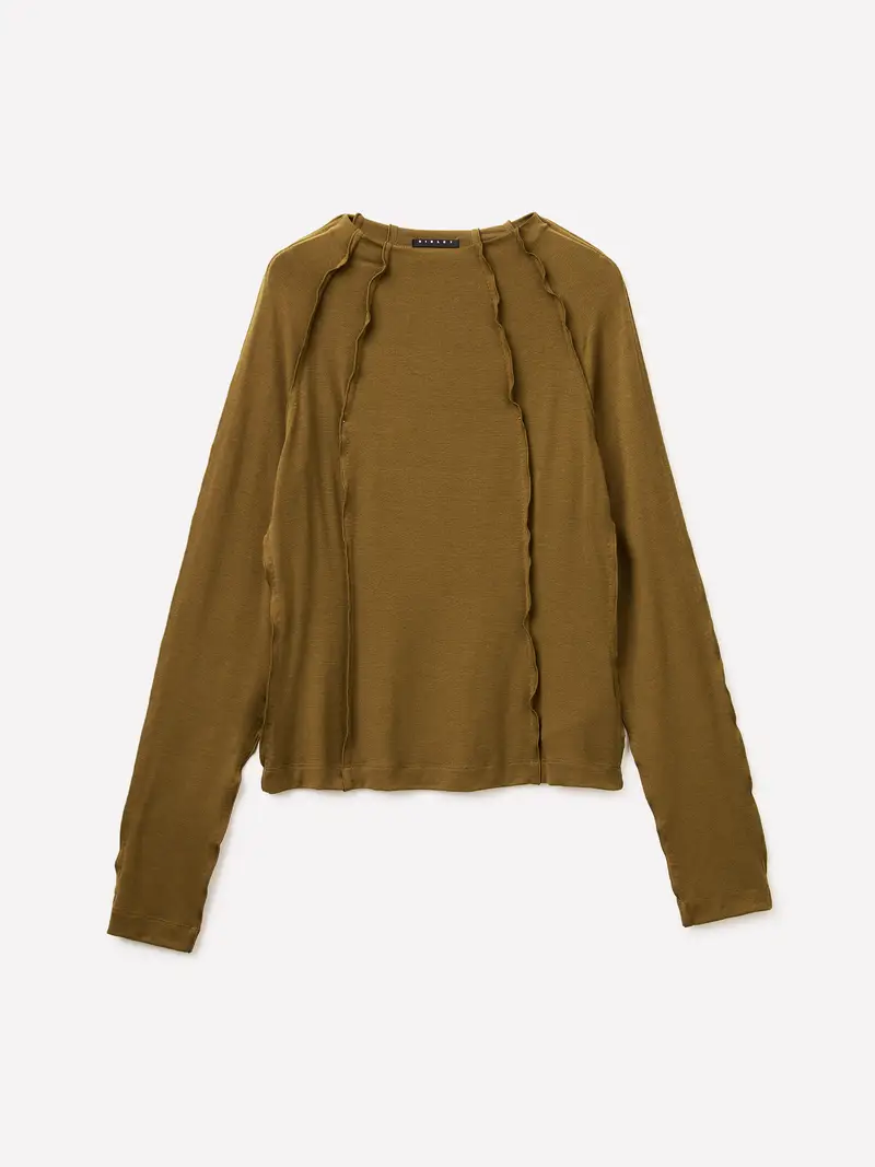 T-shirt Sagomata, Donna, Olive Green