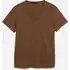T-shirt Scollo A V, Donna, Marrone Scuro miniatura 5