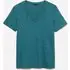 T-shirt Scollo A V, Donna, Verde Ottanio miniatura 5