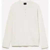 T-shirt Serafino, Uomo, Bianco Panna miniatura 4