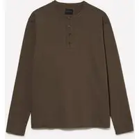 T-shirt Serafino, Uomo, Marrone miniatura 4