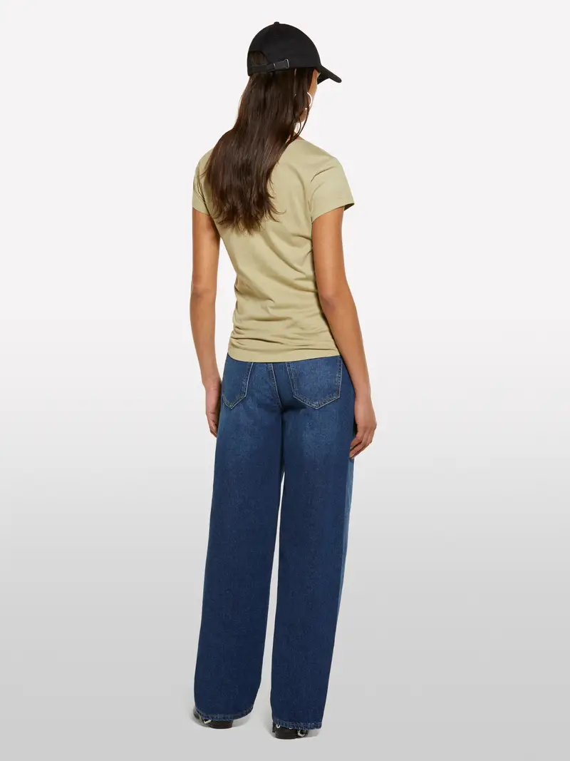 T-shirt Verde Militare Con Stampa, Donna, Verde Militare miniatura 3