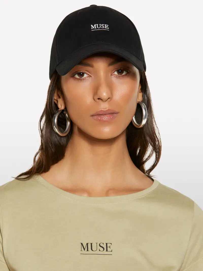 T-shirt Verde Militare Con Stampa, Donna, Verde Militare miniatura 5