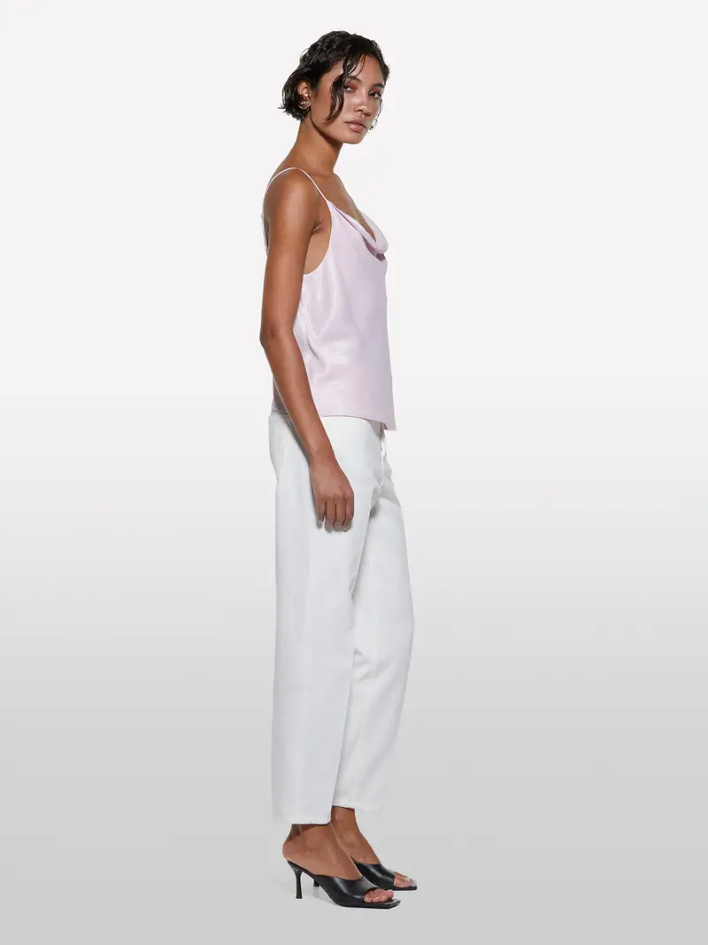 Top Rosa In Satin, Donna, Rosa Tenue miniatura 2