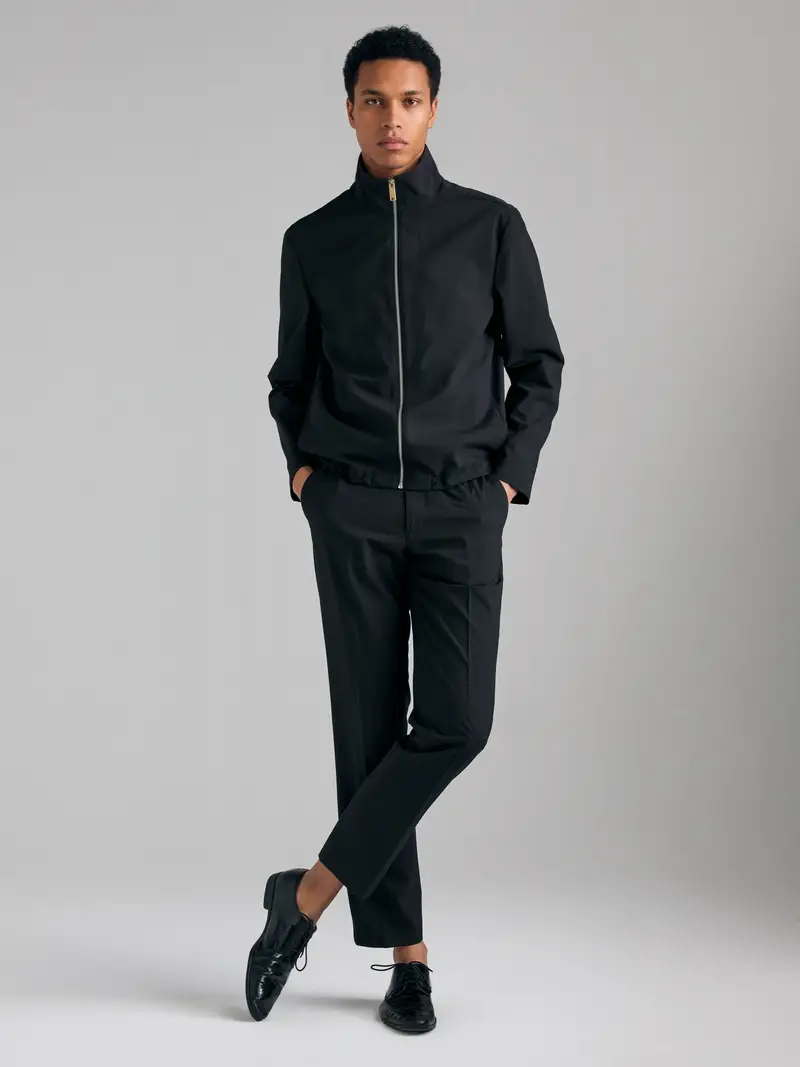 Track Jacket, Uomo, Nero