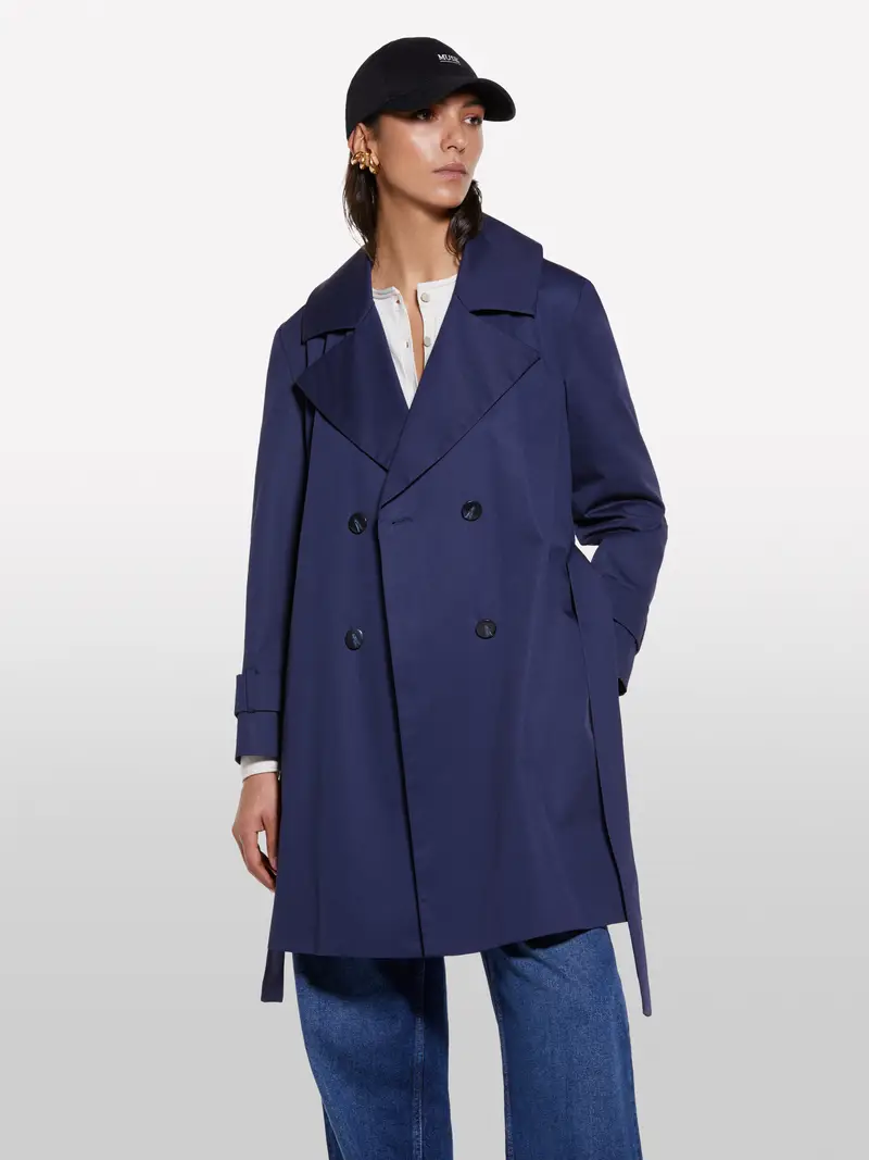 Trench Blu Scuro, Donna, Blu Scuro miniatura 4