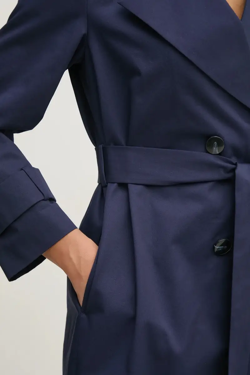 Sisley Trench Donna Blu 3245833 miniatura 5