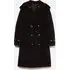Trench Midi Doppiopetto, Donna, Nero miniatura 5
