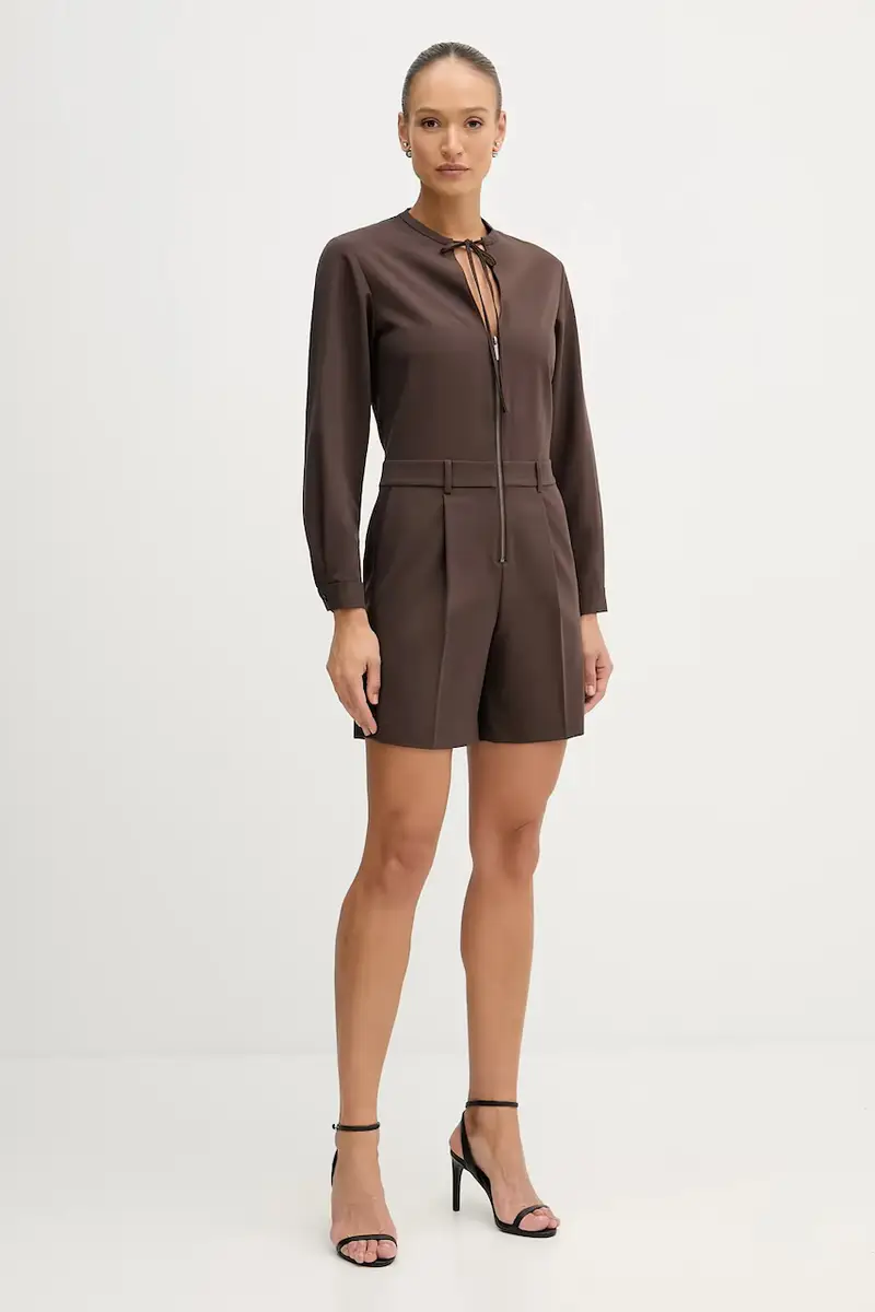 tuta elegante colore marrone 4RRVLT00R miniatura 2