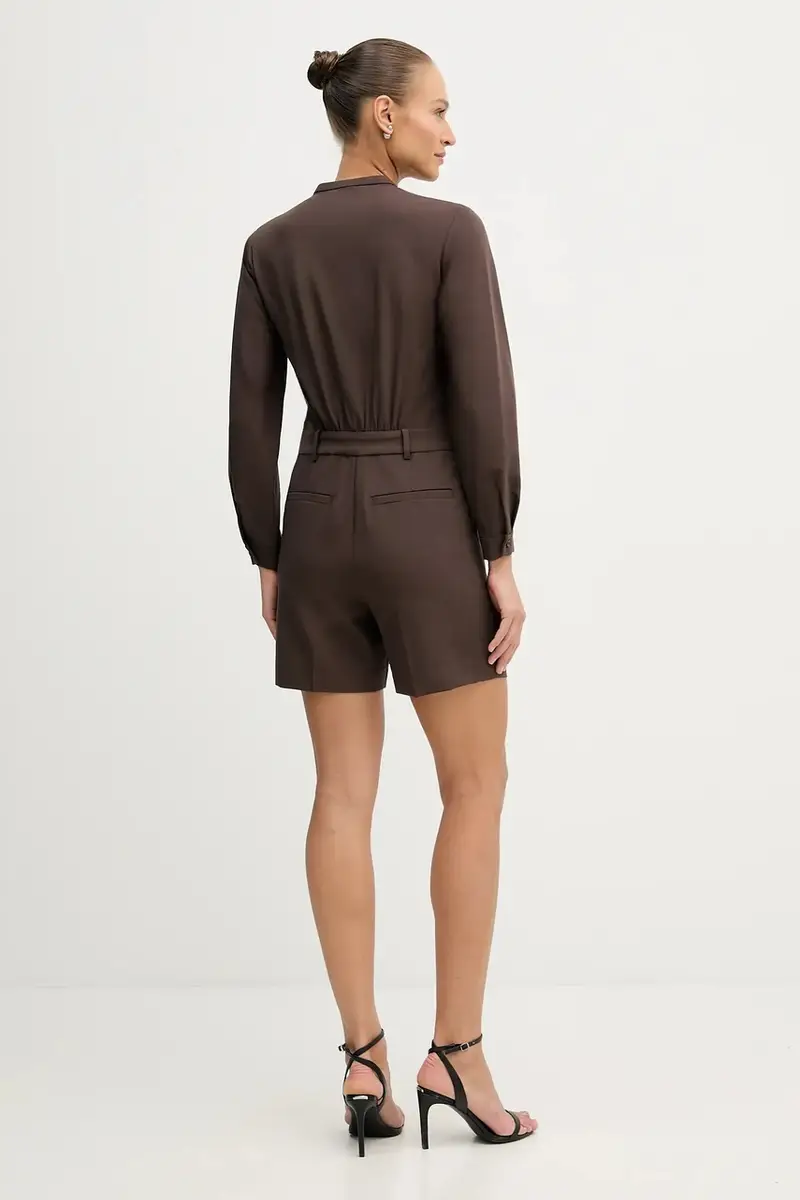 tuta elegante colore marrone 4RRVLT00R miniatura 3
