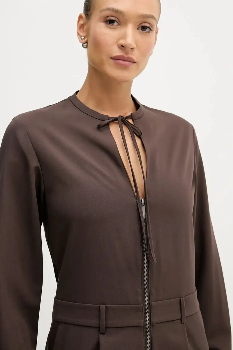 tuta elegante colore marrone 4RRVLT00R miniatura 4