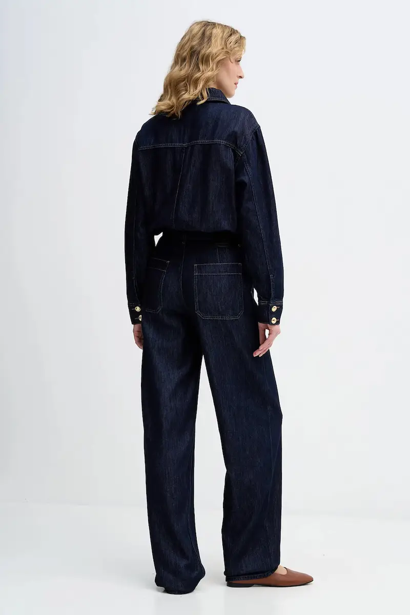 tuta in denim Blu navy miniatura 3