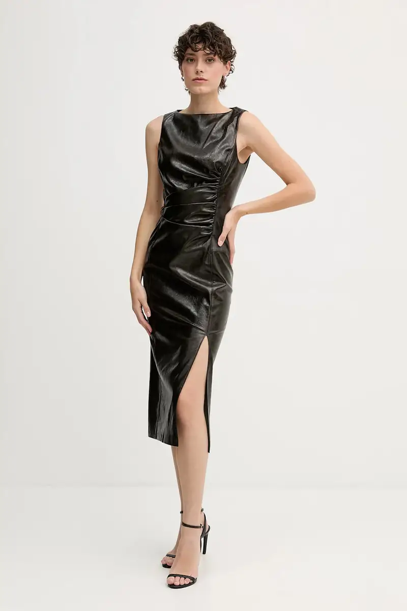 vestito colore marrone 44WKL0033 miniatura 2